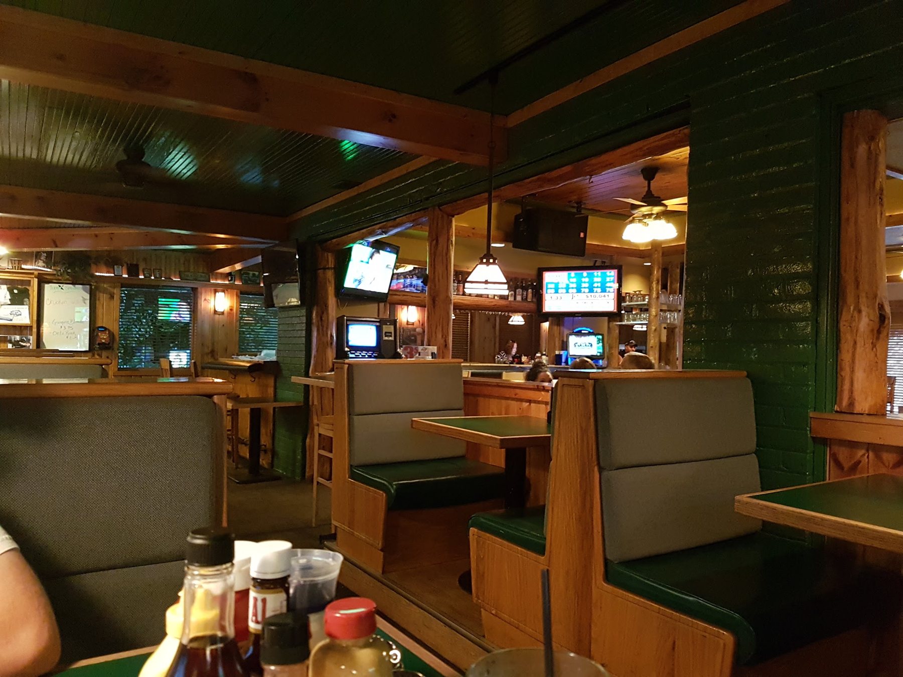 Booths and TVs
